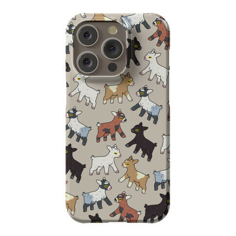 Baby Goats On Baby Goats Pattern Phone Case